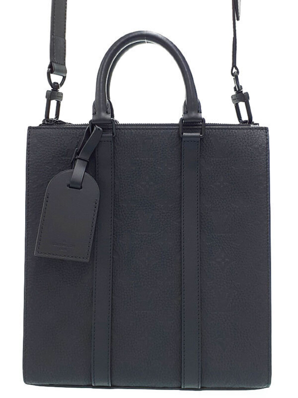 Louis Vuitton Taurillon Monogram Sac Plat Cross Bag